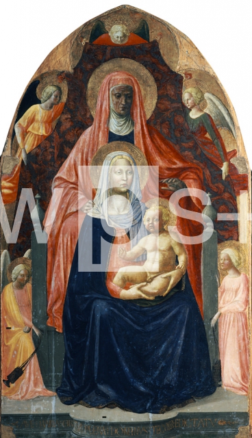 MASACCIO e MASOLINO DA PANICALE ｜聖母子と聖アンナと5人の天使