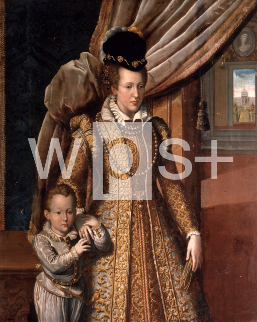 BIZZELLI Giovanni｜ジョヴァンナ・ダウストリアと息子フィリピーノの肖像