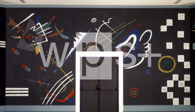 KANDINSKY Wassily ｜ベルリンの無監査展に出品された劇場の為の壁画「壁画A」