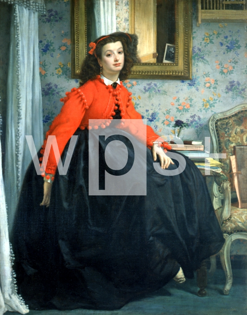 TISSOT Jacques-Joseph｜LL嬢の肖像、または赤上着の娘