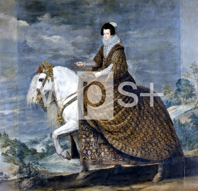 VELAZQUEZ Diego｜フェルペ４世の妻イザベルの騎馬像