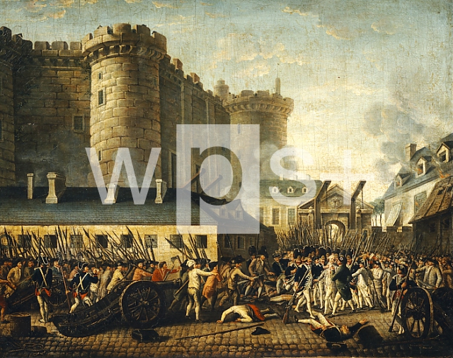 Ecole Francaise｜バスティーユの襲撃、1789年7月14日