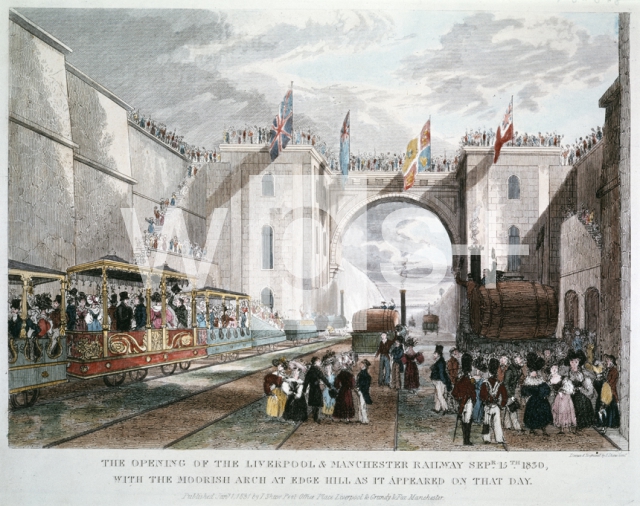｜イギリス鉄道、産業革命の2大中心地マンチェスターとリヴァプール間の鉄道の開通、1830年9月15日