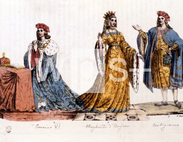 ｜ヘンリー6世とアンジュ一家のカトリーヌと廷臣