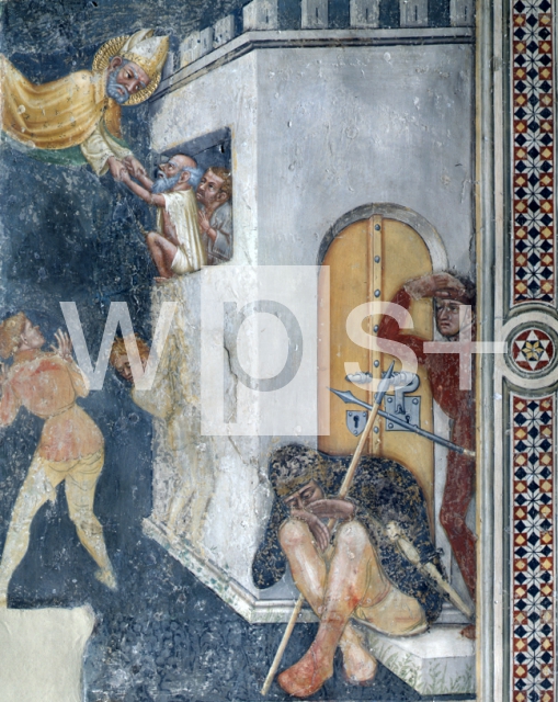 NELLI Ottiaviano｜アウグスティヌスが亡くなった日の奇跡：無実の囚人が聖アゴスティヌスによって解放される