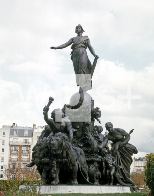 日本通販バスティーユ広場　7月革命記念碑　ミニチュア像 彫刻・オブジェ