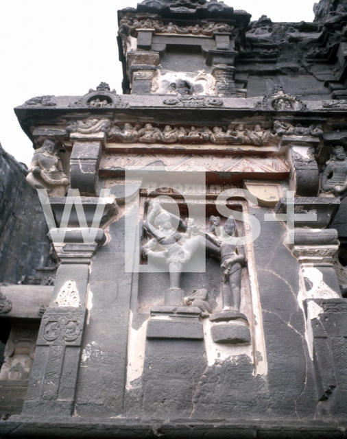 ｜エローラ石窟群、第16窟カイラーサナータ寺院「リンガから飛び出すシヴァ」