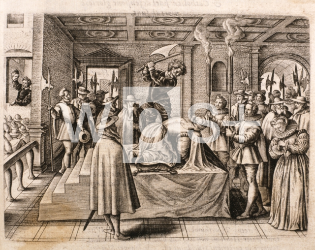 フォザリングヘイ城で処刑されるメアリー・ステュアート、1587年2月8日 