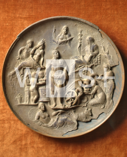 ｜エレウシスの供犧の描写のある銀皿