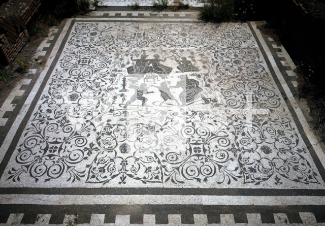 ｜ディオニソスとアリアドネの家の床面モザイク