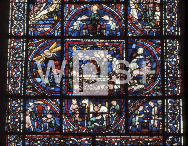 ｜ノートルダム大聖堂 (シャルトル)のステンドグラス「キリストの受難」