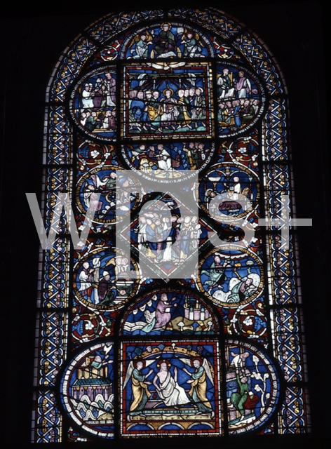 ｜カンタベリー大聖堂の聖堂コロナのステンドグラス「キリスト受難」