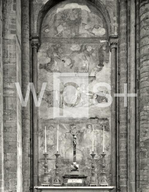 ｜ノートルダム大聖堂（トゥルネー）の北翼廊東壁フレスコ「アンテオキアの聖マルガルータ伝の場面より」