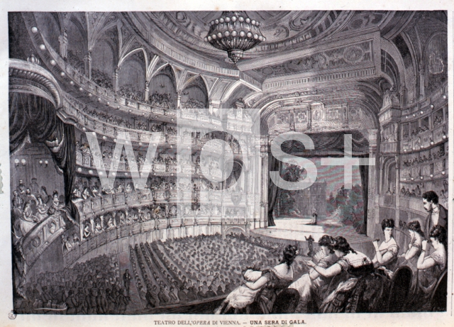｜1875年頃のウィーンのオペラ座（ウィーン国立歌劇場）
