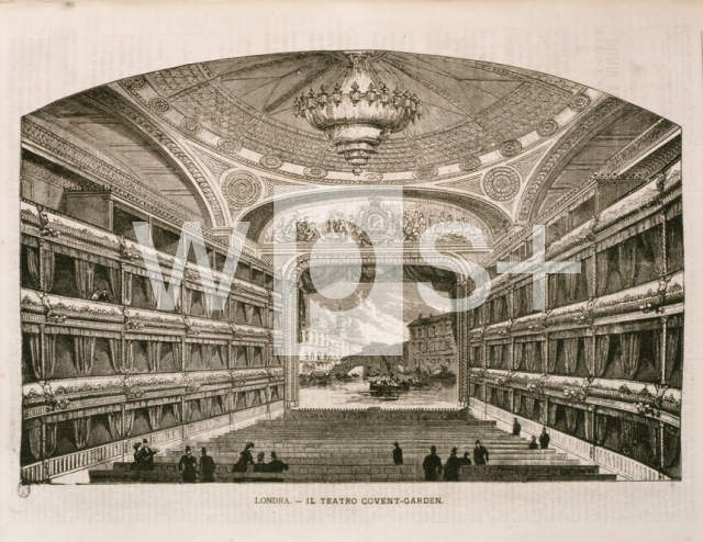 ｜1870年頃のロンドンのコヴェント・ガーデン劇場（ロイヤル・オペラ・ハウス）