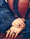 RAFFAELLO Sanzio｜マッダレーナ・ドニの肖像（部分）