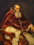 TIZIANO Vecellio｜パウルス3世の肖像