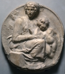 MICHELANGELO Buonarroti｜聖母子と若き洗礼者ヨハネ（ピッティの聖母子）