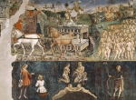 COSSA Francesco del｜月暦画：5月「アポロの凱旋」（部分）