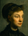 DEGAS Edgar (Hilaire Germain Edgar de)｜若い女性の肖像