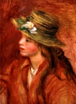 RENOIR Pierre-Auguste｜麦わら帽子の少女