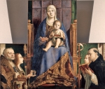 ANTONELLO DA MESSINA｜聖母子（中央部分）