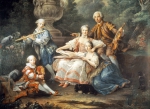 DROUAIS Francois-Hubert｜スルシュ候爵とその家族、あるいは田園のコンサート