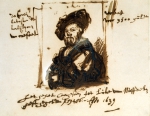 REMBRANDT Harmensz van Rijn｜バルダッサーレ・カスティリオーネの肖像の素描