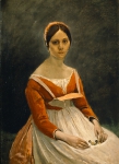 COROT Jean-Baptiste｜若い婦人の肖像（ルグワ夫人）