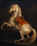 GERICAULT Theodore｜後肢で立つ馬、タメルラン