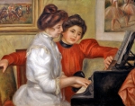 RENOIR Pierre-Auguste｜ピアノを弾くルロル家のイヴォンヌとクリスティーヌ