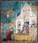 GIOTTO DI BONDONE｜聖フランチェスコ伝「聖人に別れを告げる聖クララと修道女たち」
