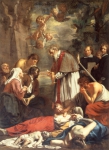 OOST Jacob II van “Le Jeune”｜ペストにかかった人々を救済するゲントの聖マカリウス