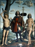 GIROLAMO DEI LIBRI｜聖セバスティアヌスと聖ロコと聖ヨブ