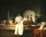 CHARDIN Jean-Baptiste Simeon｜配膳室のテーブル、あるいは昼食の残り物