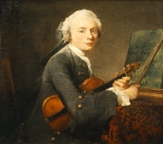 CHARDIN Jean-Baptiste Simeon｜ヴァイオリンを持つ若い男