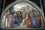GHIRLANDAIO Domenico｜アシッジの聖フランチェスコの生涯：物質財産の放棄