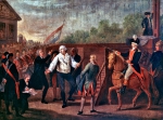 ｜ギロチン台に登るルイ16世、1793年1月21日