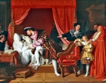 INGRES Jean-Auguste Dominique｜フランソワ1世にみとられるレオナルド・ダ・ヴィンチの死