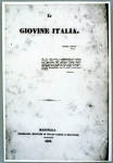 MAZZINI Giuseppe｜「青年イタリア党」1833年マルセイユで出版