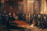 BALAZA Ricardo｜アメリカ大陸への最初の旅を終えスペインのイザベラ女王とフェルディナンド王に会見するコロンブス
