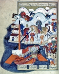 ｜ムダンヤから船でイスタンブールへ向かうため乗船しようとしているムラト3世