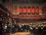 ULMANN Benjamin｜フランスの下院で「領土の解放者」と題して演説するティエール、1877年6月16日