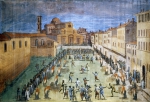 STRADANO Giovanni (Jan Van der Straet)｜フィレンツェ、サント・スピリト広場の祭り