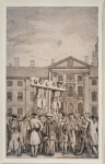WALE Samuel｜泥棒仲間のイーガンとサルモンがスミスフィールドで晒刑にされている場面、1768年頃