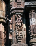 ｜ブバネーシュヴァル遺跡、ラジャラーニ寺院の外壁浮彫り