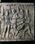 ｜マルクス・アウレリウス帝のゲルマンとの戦いでローマ兵に捕えられるゲルマン兵