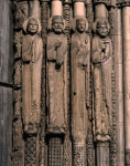 ｜ノートルダム大聖堂 (シャルトル)の西正面中央扉口西側壁の人像円柱