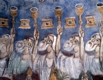 ｜アナーニ大聖堂のクリプタのフレスコ「黙示録の長老」