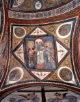 ｜アナーニ大聖堂のクリプタの第21穹窿のフレスコ「アブラハムとメルキゼデクが捧げ物をし、キリストの到来を予示している場面」